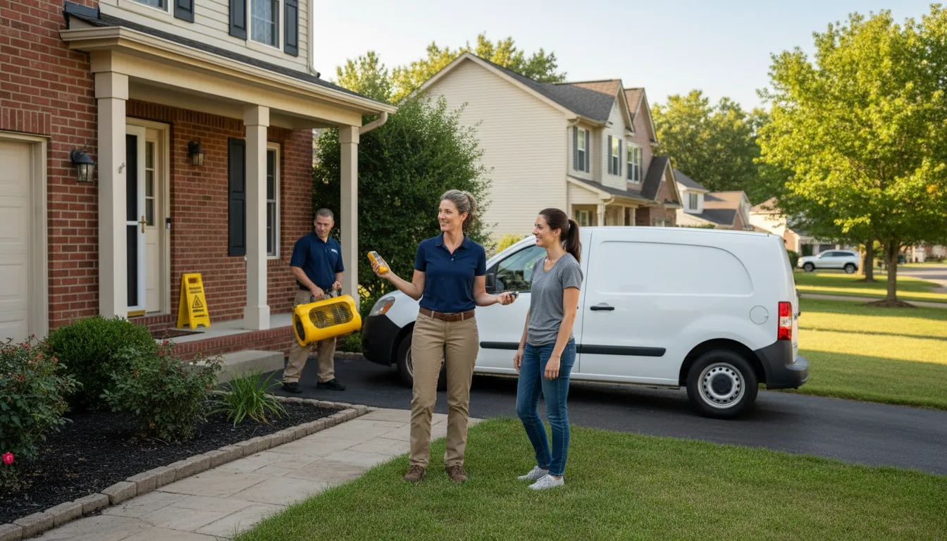 Water restoration image for Dehumidification And Cleanup Services in Lisle, NY